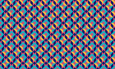 Brutalist Design Geometric Shapes Seamless Pattern for Wallpaper Background