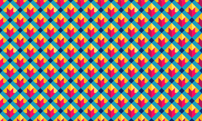 Brutalist Design Geometric Shapes Seamless Pattern for Wallpaper Background