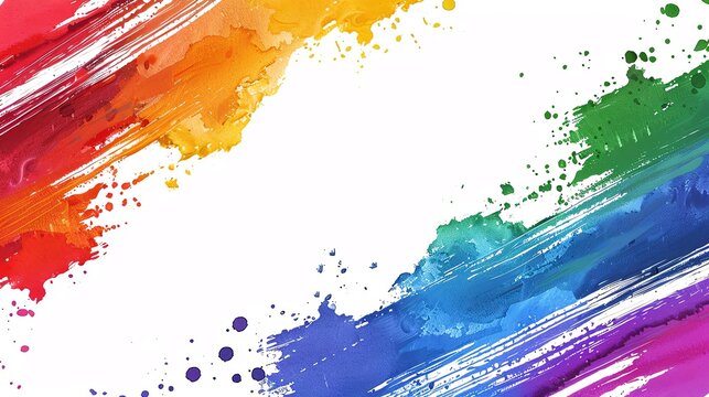 Frame with Equality phrase in rainbow colors