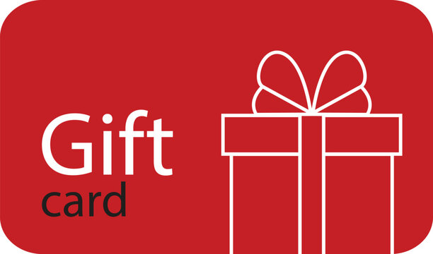 Loyalty card, incentive gift, collect bonus, earn reward, redeem gift, win present, vector mono line icon 