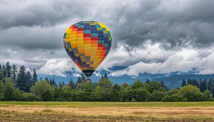 Fototapeta premium Skybound Serenity: A Leisurely Journey through the Clouds in Washington State