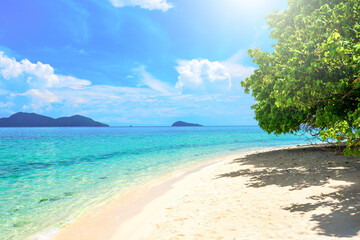 Beautiful beach in Thailand, Trat province 