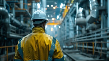 Factory Safety Inspection Engineer at Work Generative AI