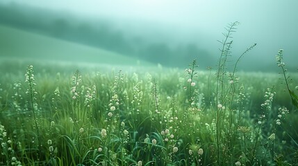 A soft, muted green background with a barely noticeable texture, creating a calming and unobtrusive backdrop. Minimal and Simple,