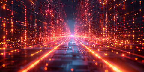Obraz premium Digital background for tech, AI, neural networks, data, audio, graphics