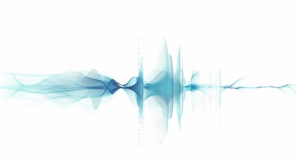 Obraz premium abstract background, music wave digital on white background.