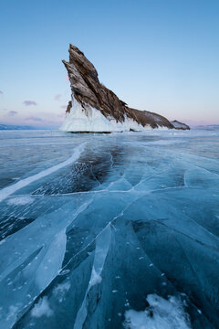 Lake Baikal in winter