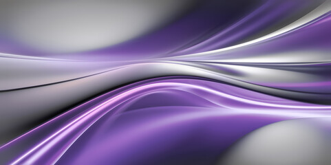 Purple Chrome Waves On Light