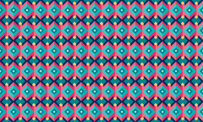 Brutalist Design Geometric Shapes Seamless Pattern for Wallpaper Background