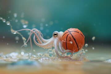 Octopus Basketball Player: A game in the depths of the sea