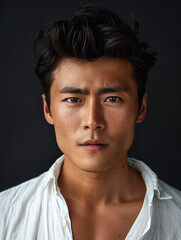 Obraz premium portrait of a handsome asian man