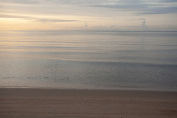 Sky, sea and beach at Thang Sai Beach, Thong Chai Subdistrict, Bang Saphan District Prachuap Khiri Khan Province