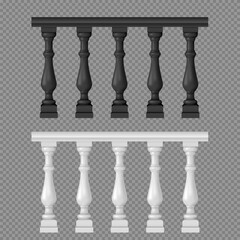 Banister or fencing sections set