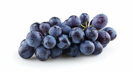 cluster of grapes isolated on white background
