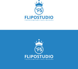 Creative modern game logo design template