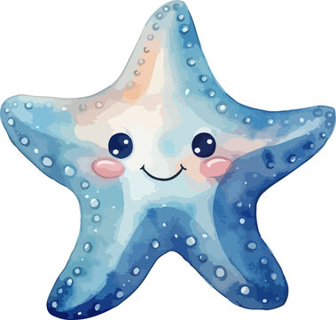 recommend clip art: Cute starfish clipart design illustration