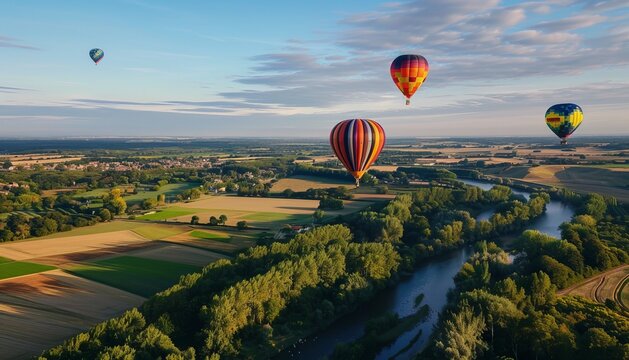 Up, Up and Away: A Magical Balloon Flight Over Chartres, Eure et Loir, France on September 8, 2018