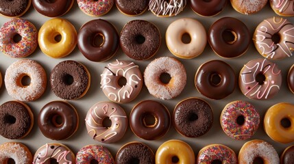 Indulge your guests with delectable chocolate donuts adorned on a captivating donut wall, adding a touch of sweet festivity to your wedding.