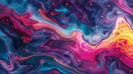 Fototapeta premium Mesmerizing vibrant abstract color pattern background texture.