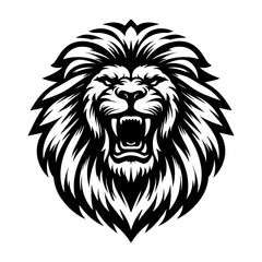 Vector lion head.