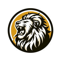 Fototapeta premium Vector lion head.