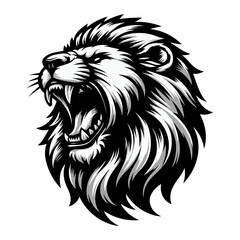 Vector lion head.