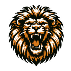 Obraz premium Vector lion head.