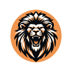 Obraz premium Vector lion head.