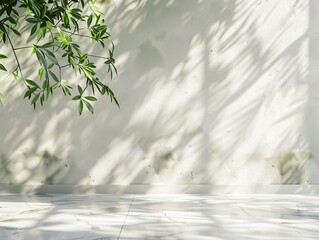 Monochrome feline on tiled surface
