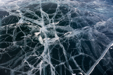 Ice of Lake Baikal