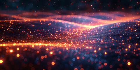 Obraz premium Digital background for tech, AI, neural networks, data, audio, graphics