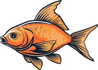 Fish clipart design illustration