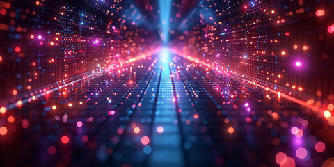 Naklejka premium Digital background for tech, AI, neural networks, data, audio, graphics