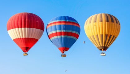 Fototapeta premium Spectacular Scenes: Hot Air Balloons Paint the Morning Sky in Cappadocia, Turkey