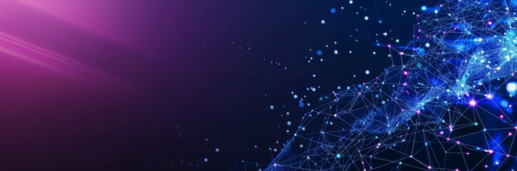 Abstract background with blue digital technology