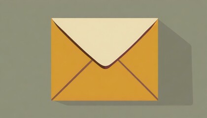 Illustration of an Envelope - Pictogram of Flat Design Envelope - Closed or Opening of Envelope - Application Pictogram or Logo for Smart Devices