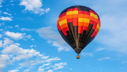 Naklejka premium Colorful Hot Air Balloon Ride in Billings, Montana: A Spectacular Journey in the Skies