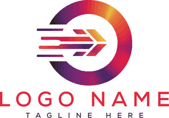 Creative initial letter O logo design vector. AI generative.