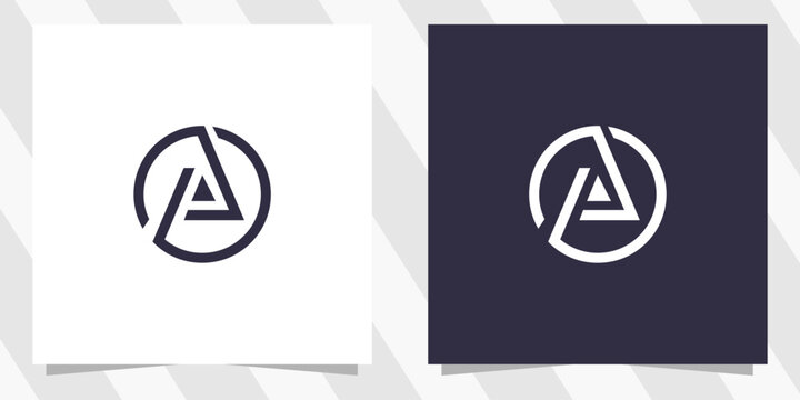 letter pa ap logo design