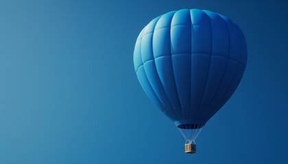 Naklejka premium Into the Blue Sky: A Stunning Image of a Hot Air Balloon