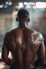 Fototapeta premium Boxing, fitness, and martial arts training w