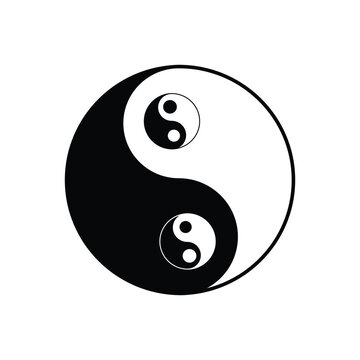 recommend clip art: Yin yang symbol of harmony and balance. Element design illustration with the theme of balance and harmony. Yin and yang icons for various needs