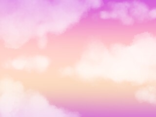Obraz premium Abstract Pink sky with clouds 