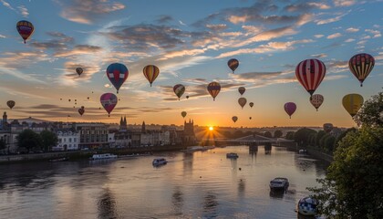 40th Anniversary Spectacular: International Balloon Fiesta Draws Tourists to Bristol, UK