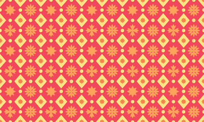 Paper Cutout Design Geometric Shapes Seamless Pattern for Wallpaper Background