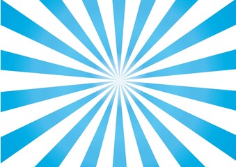 青と白の集中線背景