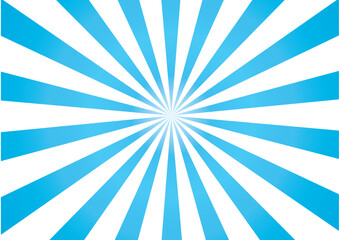 青と白の集中線背景