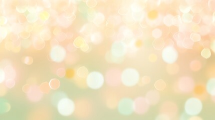 Abstract festive background with warm bokeh lights in pastel colors, perfect for celebrations and special occasions.