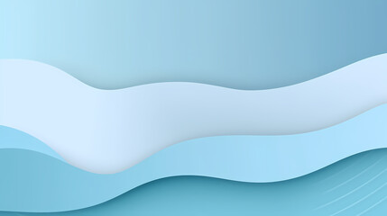 Fototapeta premium Background with light blue gradient color paper cut vector image