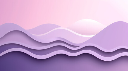 Background with light purple gradient color paper cut vector image